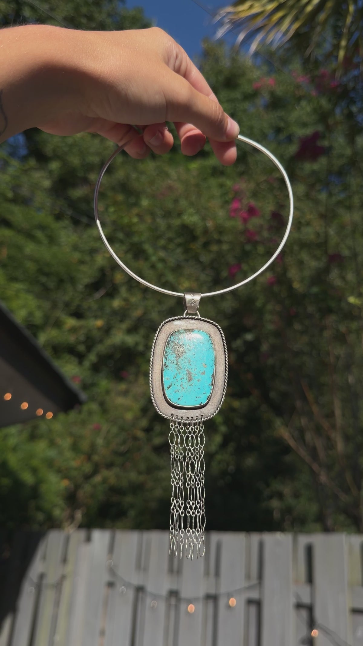 The Hayes Fringe Pendant